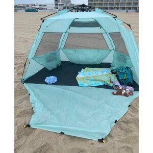 Deluxe XL Pop Up Beach Tent Sun Shade Shelter for 3-4 Person, UV Protection